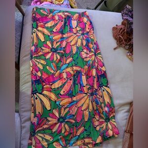 Farm Rio banana floral skirt